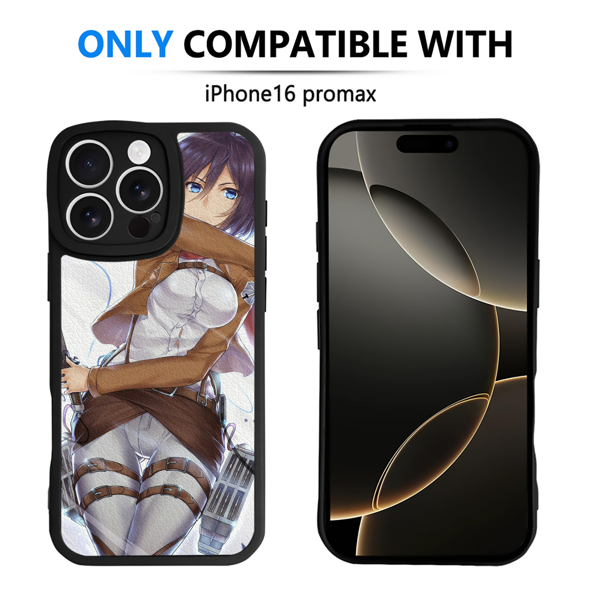 （画像用） 進撃の巨人 Attack on Titan 【iPhone 16シリーズ対応】シリコンスマホケース（レザー調） 材質：シリコン